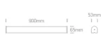 APLICA BAIE LED 20W 90cm CROM 38120C/W
