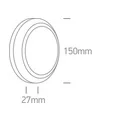 APLICA EXTERIOR 3,5W ROUND IP65 ANTRACIT 67394B