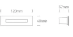APLICA EXTERIOR INCASTRATA LED 5W IP65 INOX 68072A
