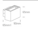 APLICA EXTERIOR LED 2X3W UP-DOWN IP54 67374