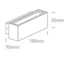 APLICA EXTERIOR LED 2x6W IP54 67374A