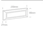 APLICA EXTERIOR LED 3,5W APLICATA IP65 67394