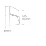 APLICA EXTERIOR LED 4W SQUARE WALL IP54 67359A