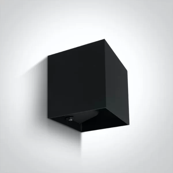 APLICA EXTERIOR LED 6W CUBE BLACK IP54 67398C