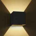 APLICA EXTERIOR LED 6W CUBE BLACK IP54 67398C