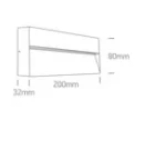 APLICA EXTERIOR LED 7W SQUARE WALL IP54 67359B