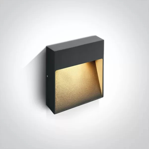 APLICA EXTERIOR LED 9W SQUARE WALL IP54 67360A