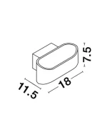 APLICA EXTERIOR MILE LED 9W WHITE IP54