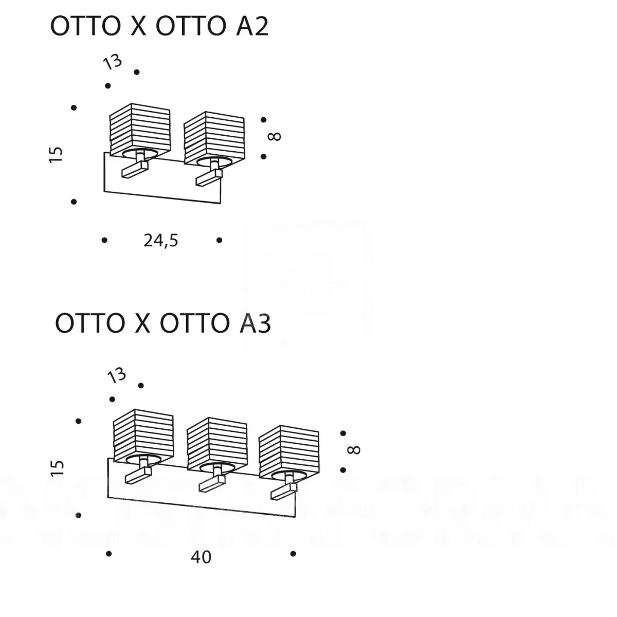 APLICA MURANO OTTOxOTTO A3 - design Francesco Dei Rossi