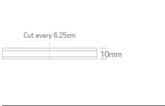 Banda LED COB 8mm 10.5W/m 24V 3000K Alb Cald Lumina Continua IP20, Rola 5m, ONE Light
