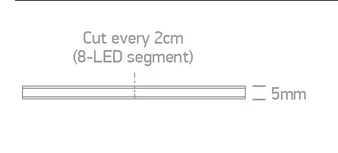 Banda LED COB Ultraslim 5mm 10W/m 24V 2700K Lumina Continua IP20, Rola 5m, ONE Light