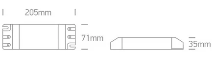 DRIVER LED 100W 24V VDC DIMABIL TRIAC 89100VT