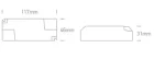 DRIVER LED 22W 400-550mA CC DIMABIL TRIAC