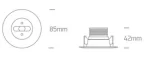 EMERGENCY SPOT RECCESED LED 3W 89002