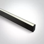 LAMPA LINIARA LED 50W PRISMATIC DOWN UGR19 L150 BLACK 4000K