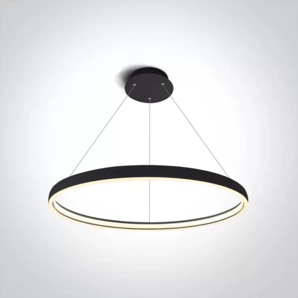 LAMPA SUSPENDATA LED 40W SLIM BLACK D70 63050