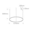 LAMPA SUSPENDATA LED 65W D127 62156C