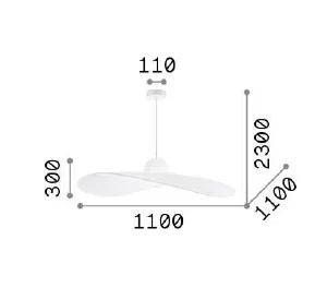 LAMPA SUSPENDATA MADAME SP1 E27 NERO