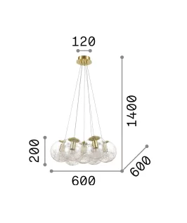 LAMPA SUSPENDATA MAPA E27 SAT SP7