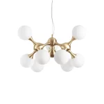 LAMPA SUSPENDATA NODI SP9 E14 GOLD SATINAT