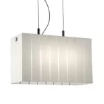 LAMPA SUSPENDATA OLUCE PIN STRIPE BIANCO - design Laudani-Romanelli