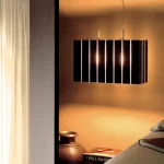 LAMPA SUSPENDATA OLUCE PIN STRIPE BIANCO - design Laudani-Romanelli