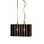LAMPA SUSPENDATA OLUCE PIN STRIPE NERO - design Laudani-Romanelli
