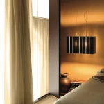 LAMPA SUSPENDATA OLUCE PIN STRIPE NERO - design Laudani-Romanelli