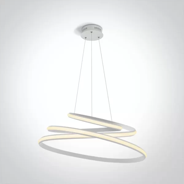 LAMPA SUSPENDATA RING LED 45W WHITE 63046A