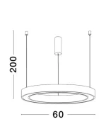LAMPA SUSPENDATA STING LED 40W BRONZE D60