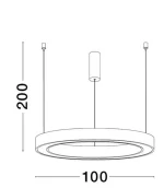 LAMPA SUSPENDATA STING LED 60W BRONZE D100