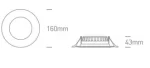 LED PANEL ROUND 15W LED 10115T