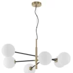 LUSTRA VITRA G9 LED 6X5W SATIN GOLD-BLACK