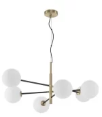 LUSTRA VITRA G9 LED 6X5W SATIN GOLD-BLACK
