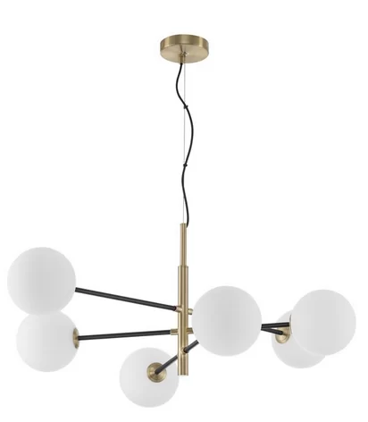 LUSTRA VITRA G9 LED 6X5W SATIN GOLD-BLACK