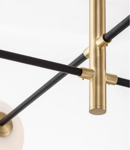 LUSTRA VITRA G9 LED 6X5W SATIN GOLD-BLACK