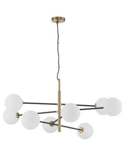 LUSTRA VITRA G9 LED 8X5W SATIN GOLD-BLACK