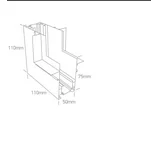 MAGNETIC-COLTAR VERTICAL INTERIOR INCASTRAT TRIMLESS SINA MAXI