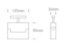 MAGNETIC-MULTISPOT LED 12W 48V ORIENTABIL