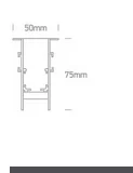 MAGNETIC-SINA INCASTRATA CU MARGINE 48V MAXI 75x50 BLACK