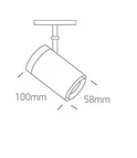 MAGNETIC-SPOT LED 12W CILINDRIC 48V