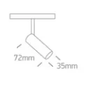 MAGNETIC-SPOT LED 6W CILINDRIC 48V