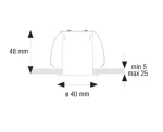 MINI SPOT INCASTRAT LED 4,5W FOCUS WHITE