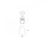 MINISPOT EXTERIOR INCASTRAT GONG-2 LED 2W IP65