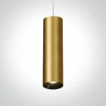 PENDUL CILINDER GU10 BRASS-GREY METAL L400mm