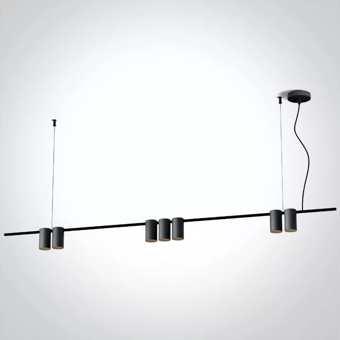 PENDUL LINIAR 7x7W GU10 LED BLACK PENDUL LINIAR 7x7W GU10 LED BLACK