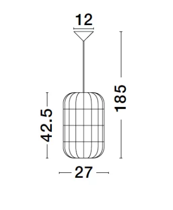 PENDUL MEDITERANEAN GRIFFIN E27 ZAMBILA USCATA D27