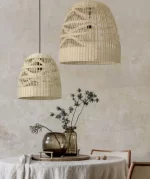 PENDUL MEDITERANEAN MARLO E27 RATAN D46