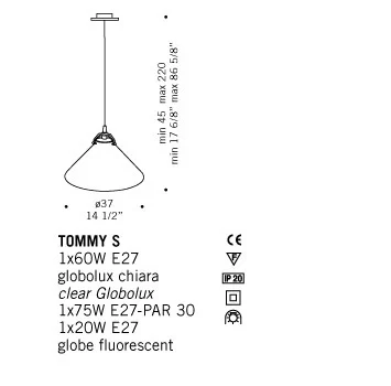 PENDUL MURANO TOMMY S - design de Majo