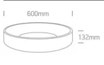 PLAFONIERA DECO LED 42W D60cm 62142N